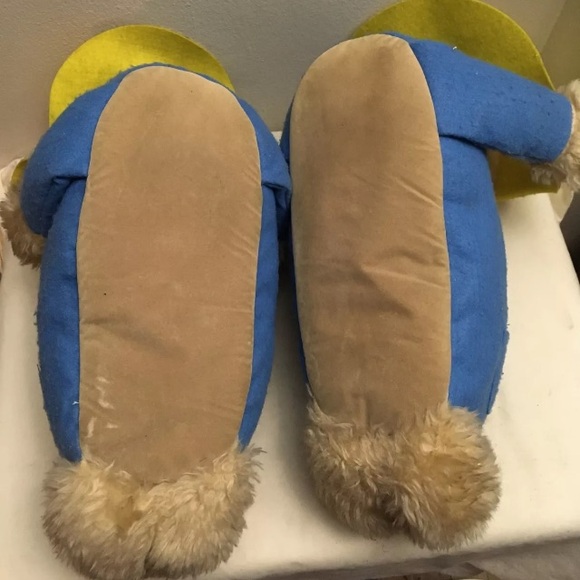 Dondi Paddington Bear Slippers Size (Large) 9/10 Blue Yellow - Picture 11 of 15